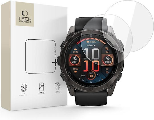 Tech-Protect Glass Fit+ Tempered Glass pentru Garmin Fenix 8 / 8 Pro 51mm 2 bucăți