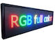 Rolling LED Sign One - Sided 167x23cm RGB