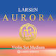 Larsen Aurora Χορδές Βιολιού Σετ 4/4 D Silver