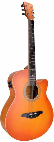 Soundsation Saguaro Handwiped Cutaway Orange Ηλεκτροακουστική Κιθάρα