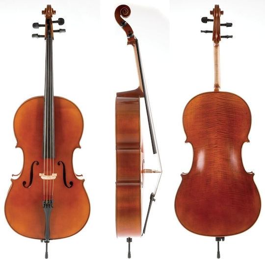 Gewa Cello Allegro-vc1 1/2 Set Up Case Bow Massaranduba Larsen Aurora Strings