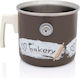 Cafetiere Emailat Argintiu