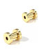 Amalfi Accessories Stretching Ohrring aus Vergoldetem Stahl Goldfarben