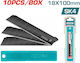Total Επαγγ Λαμα Ανταλ Κη Μαυρη Sk4 18mm Χ 100mm 10tem Thtcb181