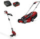 Einhell 4326623 Σετ Μηχανή Γκαζόν & Χλοοκοπτικό 18V με 1 Μπαταρία 4Ah