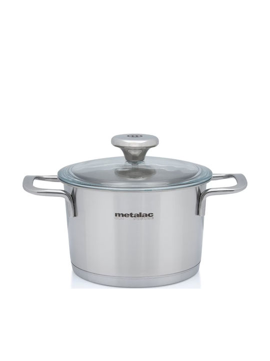 Tiefer Edelstahl-Topf 1.9Es / 16cm