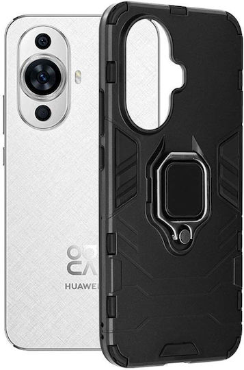 Задна корица Силикон / Пластмаса 0.6мм Черен (Huawei Nova 11, Huawei Nova 12S)