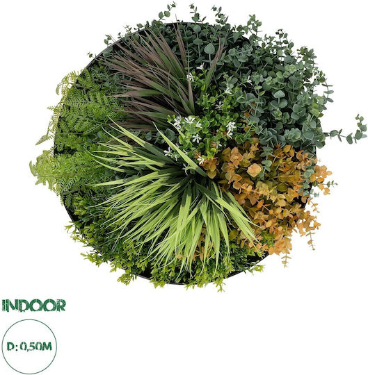 GloboStar Panou artificial de frunziș 50x23cm Garden GloboStar Panou artificial de frunziș 50x23cm Garden