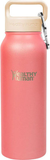 Healthy Human Μπουκάλι Θερμός Ανοξείδωτο / Πλαστικό BPA Free 621ml Stein Bottle Rose Healthy Human