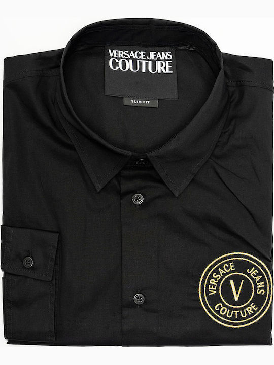 Versace Μακρυμάνικo Πουκάμισο Black
