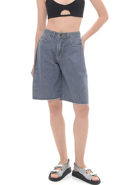 Sac & Co Women's Grey Jean Bermudas