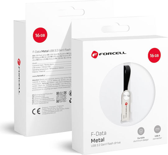 Forcell 16GB USB 3.2 Stick Silver
