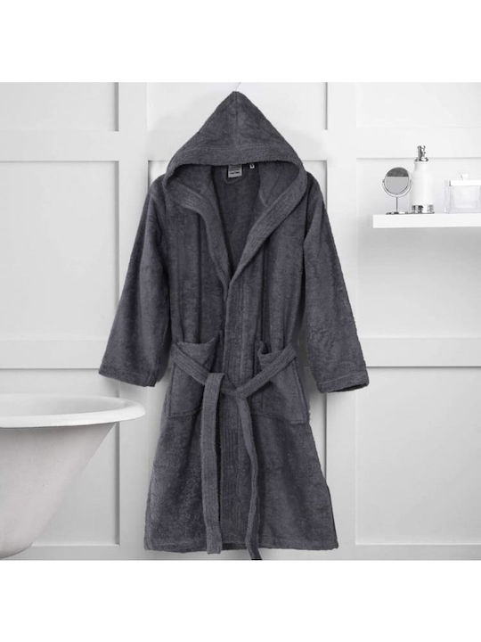 Colori Bathrobe with Hood Dark grey 500gr/m²