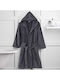 Colori Bathrobe with Hood Dark grey 500gr/m²