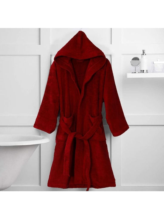 Colori Bathrobe with Hood Bordeaux (burgundy) 5...
