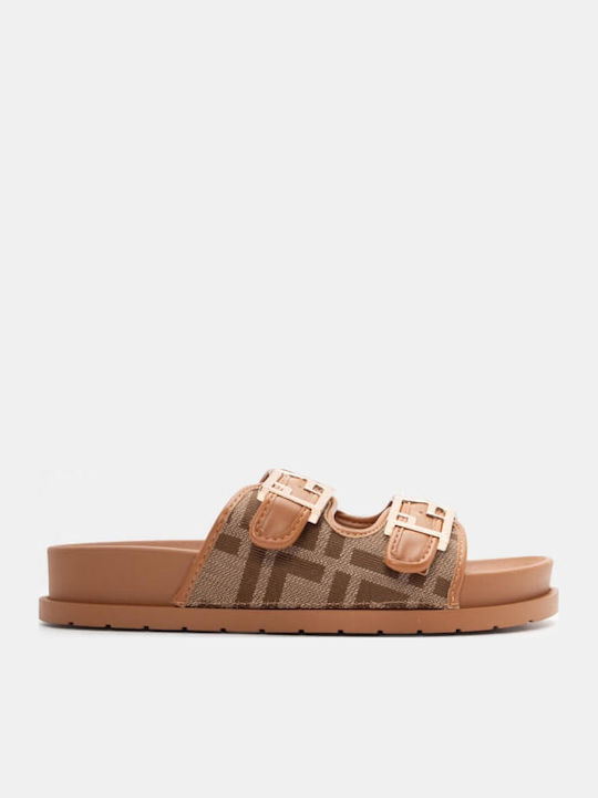 Γυναικεία Σανδάλια Flatforms Καφέ