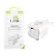 Lime Charger Without Cable GaN with USB-C Port 54W Power Delivery Whites (LTC54W)