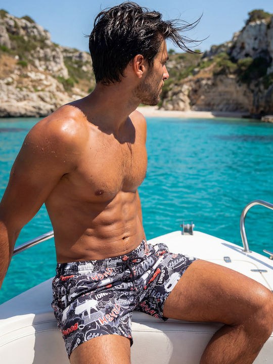 5Evenstar Men's Swimwear Shorts Red