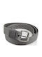 Roza Wide Men's Belt Fabric Webbing Belt Gray