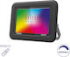 Braytron Waterproof LED Floodlight 20W RGB with Remote Control IP65