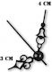 Indicatoare Ceasuri Metalice Negre 3-4cm