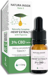 Natura Inside Έλαιο με 3% CBD & με 0.5% CBG 10ml