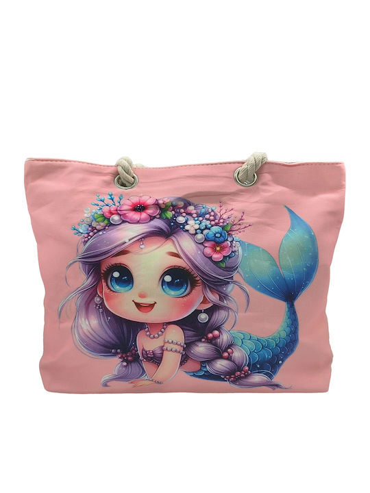 Gift-Me Παιδική Τσάντα Θαλάσσης Ροζ 30x24x24εκ.