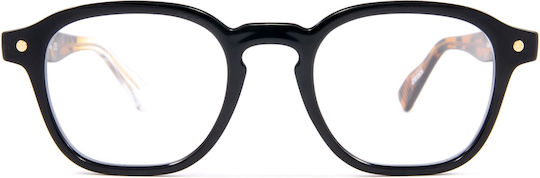 Snob Cabriolet Clip Black Tortoise Gray Conventional Clip-On Gray Organic Plastic Snv165 Cpc03z 48 21