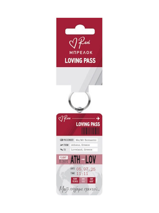Metal Keychain Rene Travel Loving Pass Together We Went Everywhere Hp.rlb.0098