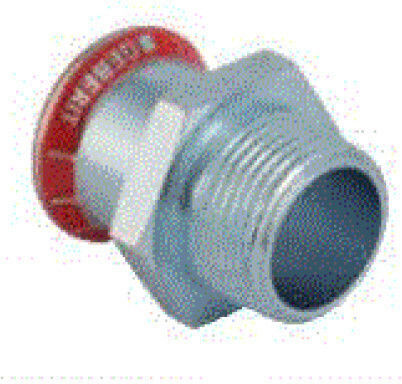 Connector C-stahl Gz 28mm Rp 1" Geberit 21708