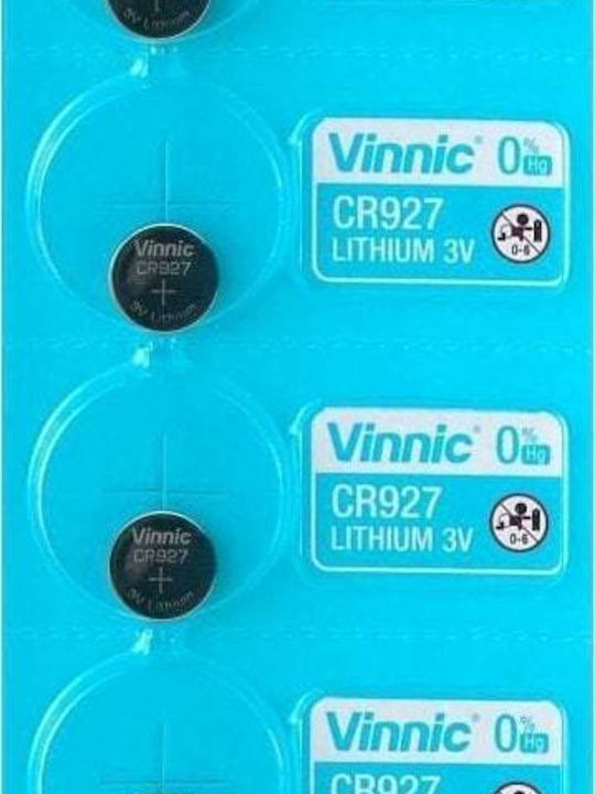 Vinnic Lithium Watch Battery CR927 3V 5pcs