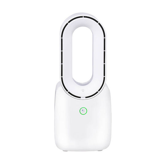 Lifetime Wireless Portable Bladeless Fan Usb-c Led Lighting White 33244 Lifetime
