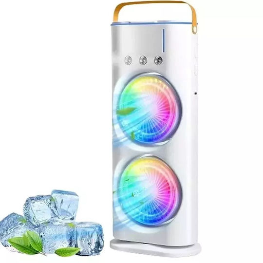 Double Fan Andowl F600 Misting System & RGB Lighting F01