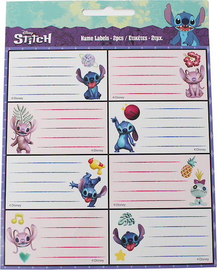 Gim Notebook Labels Stitch 2pcs
