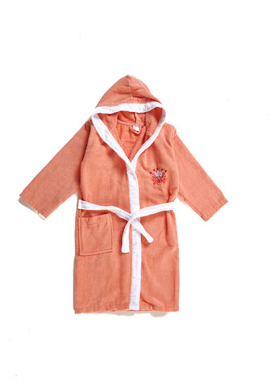 Comfort Kids Hooded Bathrobe Orange
