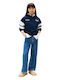 Kids Sweatshirt with Hood Blue