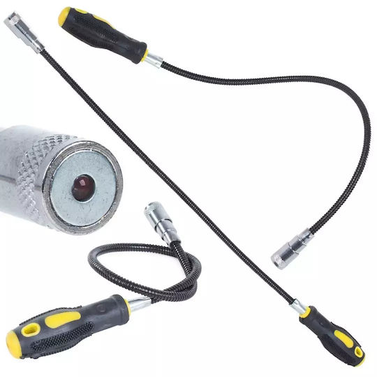 Gheară Magnetică Flexibilă cu Lanternă Led – Recuperare Obiecte din Locuri Dificile