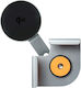 4Smarts Car Mobile Mount with Magnet and Wireless Charging MagSafe Gray