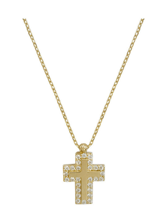 Goldjewels Women's Gold Cross 14K