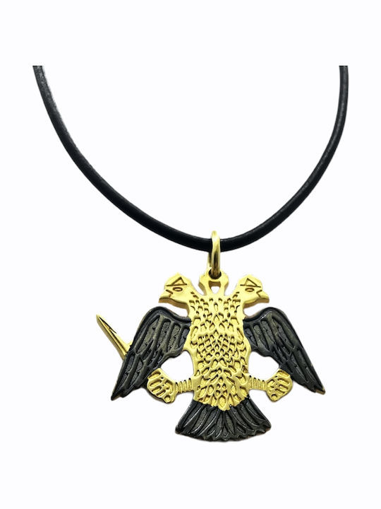 Aris Dentopoulos Jewellery Κολιέ από Επιχρυσωμένο Ασήμι Μαύρο