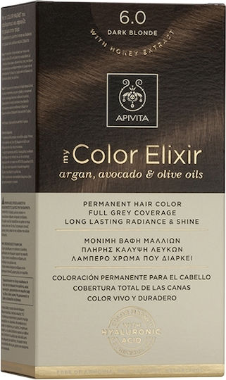 Apivita My Color Elixir Vopsea De Păr Fără Amoniac 6.0 Blond Închis