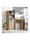Kids Desk with Library Samona Beech 60x40x76cm