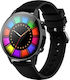 Omega FiT Aluminium Smartwatch mit Pulsmesser (Schwarz)