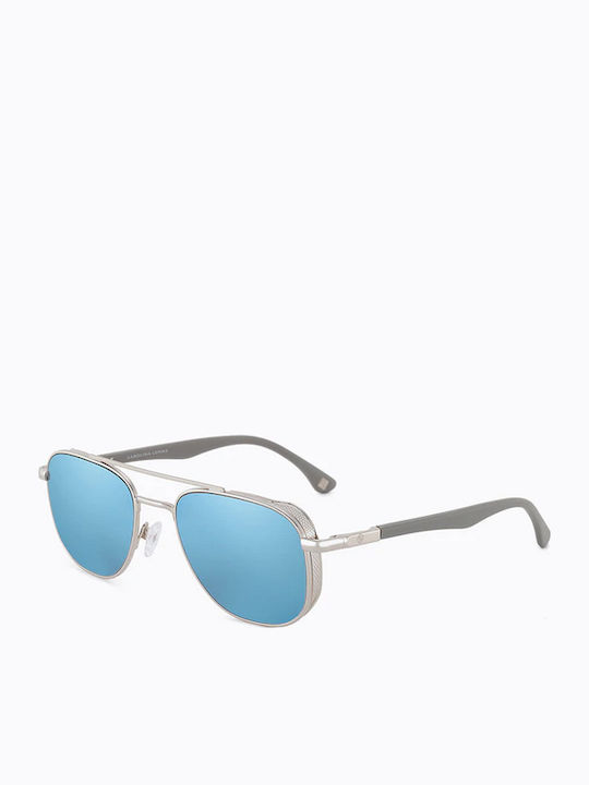 Carolina Lemke Unisex Sunglasses with Silver Frame and Light  display picture 2