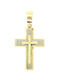 Dio Jewellery Lab Men's Cross from Gold Plated Silver