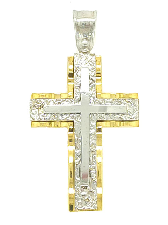 Dio Jewellery Lab Men's Cross from Gold Plated Silver
