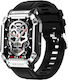 TaNK Aluminium Smartwatch με Παλμογράφο (Ασημί)
