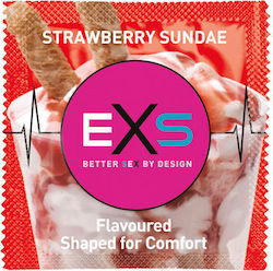 EXS Προφυλακτικά 1τμχ Strawberry