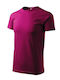 Malfini Basic Men's Short Sleeve Promotional T-Shirt Fuchsia