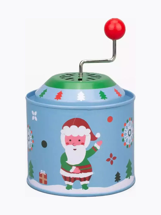SP Souliotis Christmas Metal Figure Box with Music Santa Claus